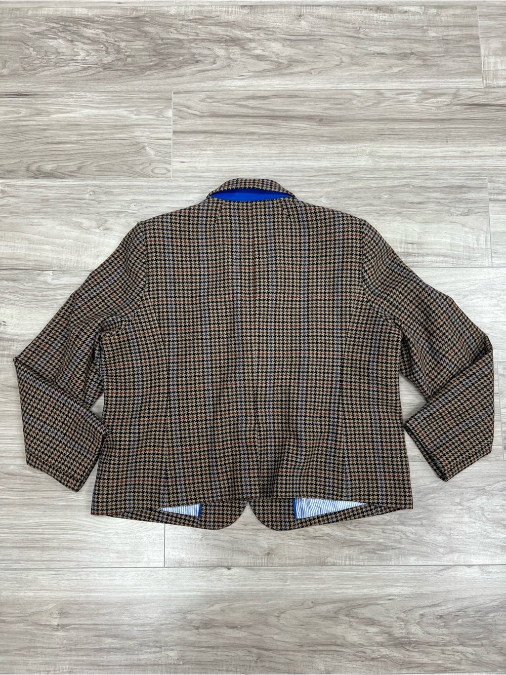J CREW FACTORY Wool Blend Schoolboy Blazer in Houndstooth Size 20 - Picture 8 of 16